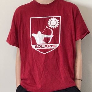 Camp can aqua, vintage T, Gildan, vintage, large.